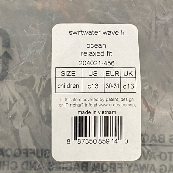 Kids’ Crocs Swiftwater Wave Sandals Size C 13 - Picture 6 of 6